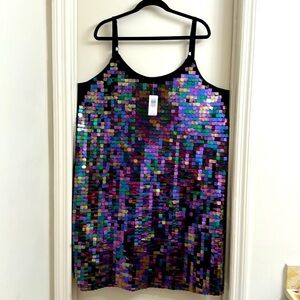 Torrid Mini Pailette sequin tank dress